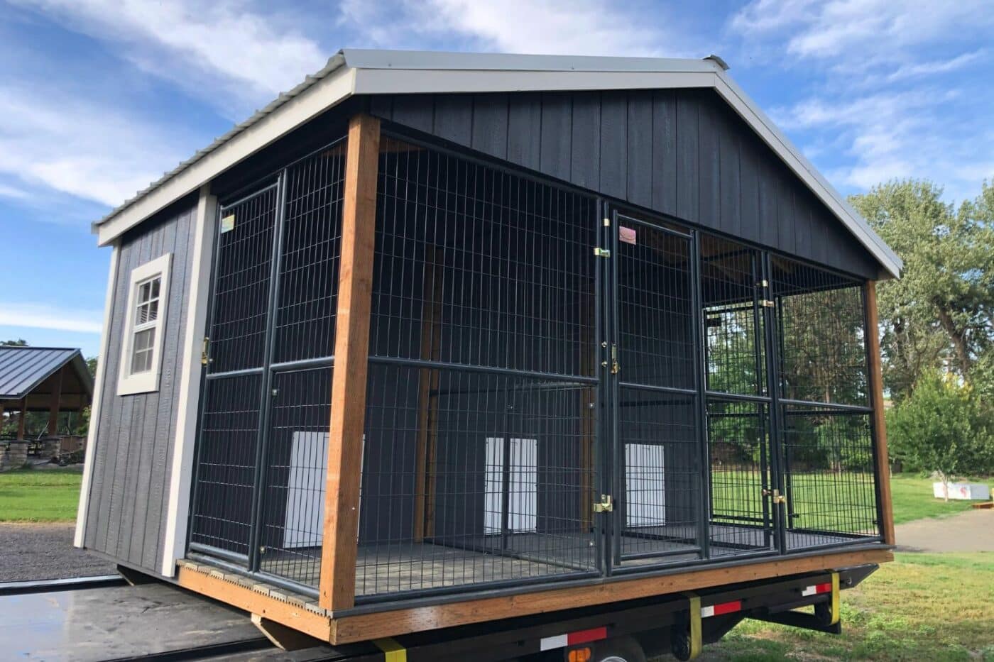 dog kennels by number of dogs 3 dogs- dog kennel for three dogs