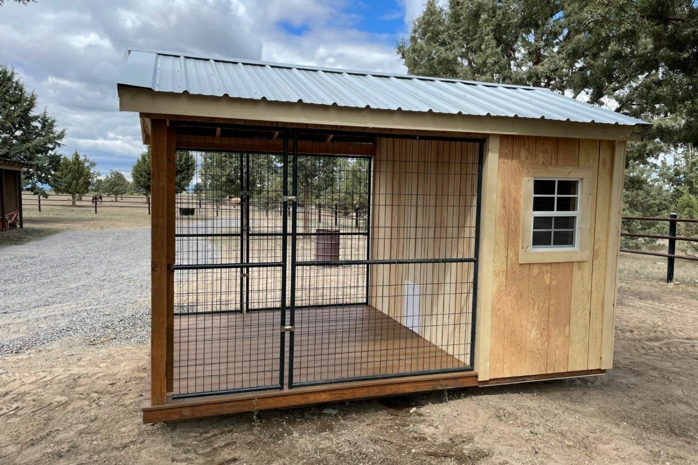 my barnyard- standard dog kennel for twelve dogs-