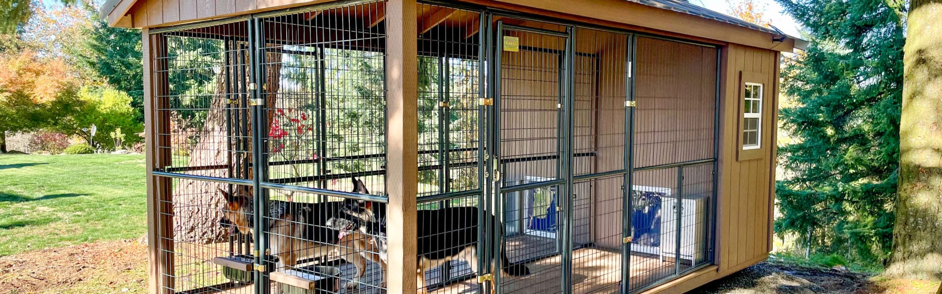elite double outdoor dog kennel near oregon