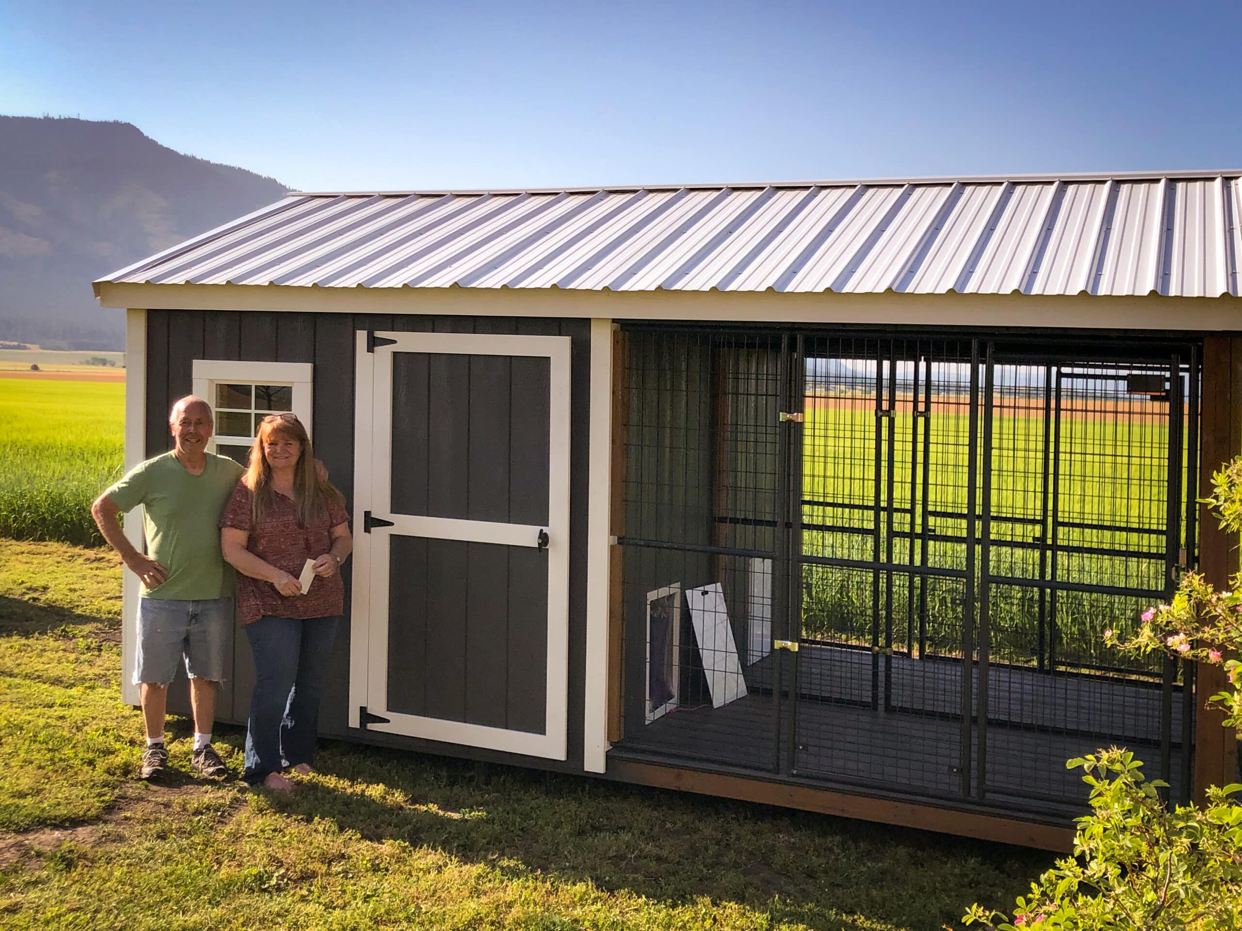 large dog kennel shed in ca