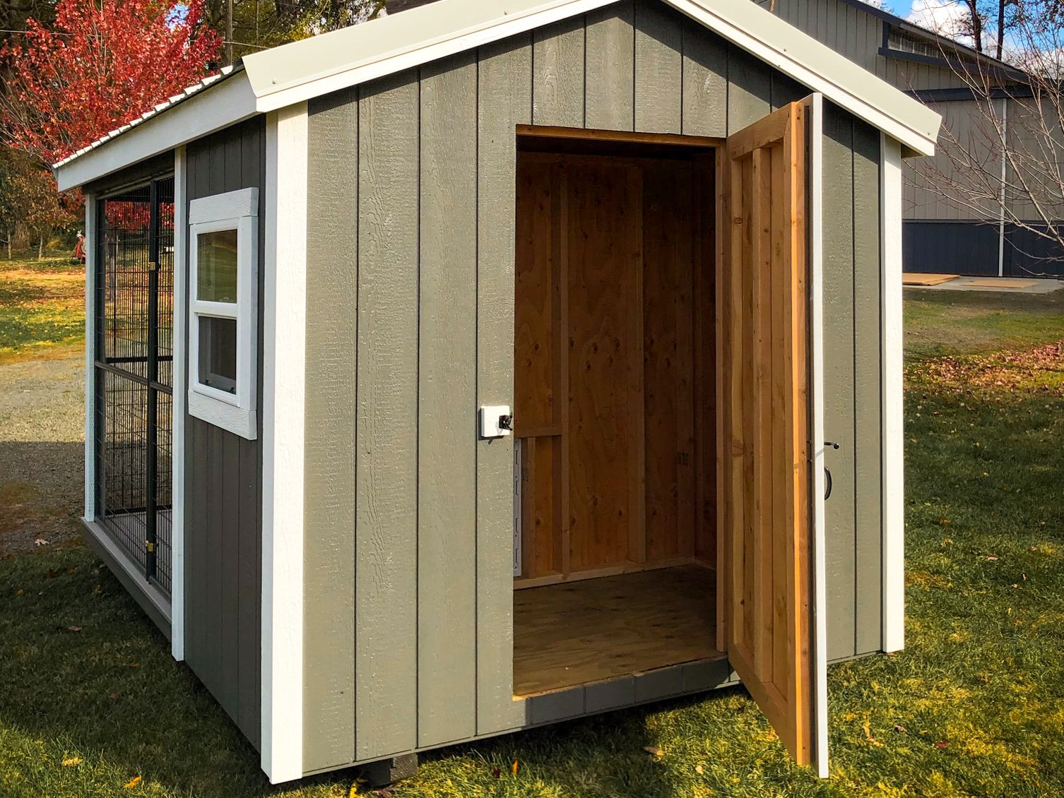 outdoor chain link dog pen in ca