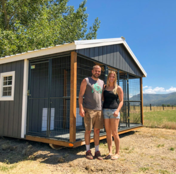 wooden dog kennel shed in wa